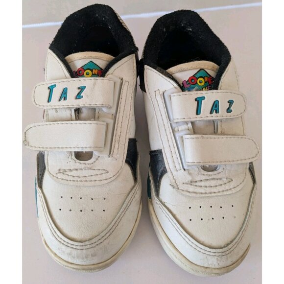 Vintage 90s Looney Tunes Taz Kids Shoes-Size 8-Child's Sneakers Toddler Runners - Picture 6 of 16